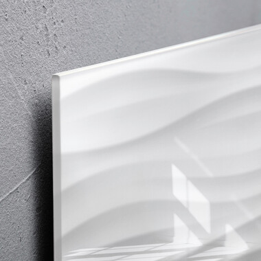 SIGEL Glass Aimantboard GL256 White-Wave 480x480x15mm