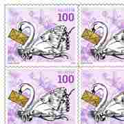 Stamps CHF 1.00 «Marriage», Sheet with 10 stamps Series Special events, self-adhesive, mint