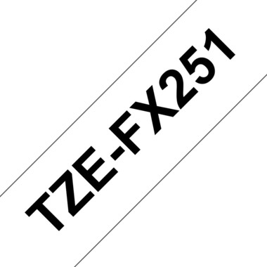PTOUCH Flexitape lamin. nero/bianco TZe-FX251 per PT-550 24 mm