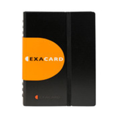 EXACOMPTA Visitenkarten-Buch 145x220mm 75034E schwarz 120 Karten