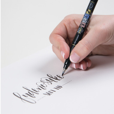 TOMBOW Stylo de calligraphie Soft WS-BS150 Fudenosuke, noir