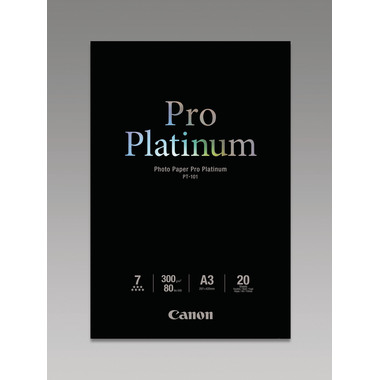 CANON Pro Platinum Photo Paper A3 PT101A3 InkJet glossy 300g 20 fogli