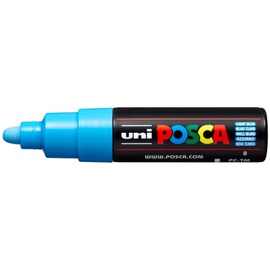 UNI-BALL Posca Marker 4.5-5.5mm PC7MLIGHTBLU hellblau, Rundspitze