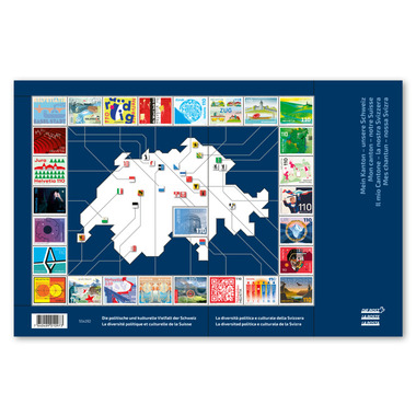 Stamps CHF 1.10 «My canton – our Switzerland», Special Sheet with 27 stamps Special Sheet with 27 stamps of CHF 1.10, gummed, mint
