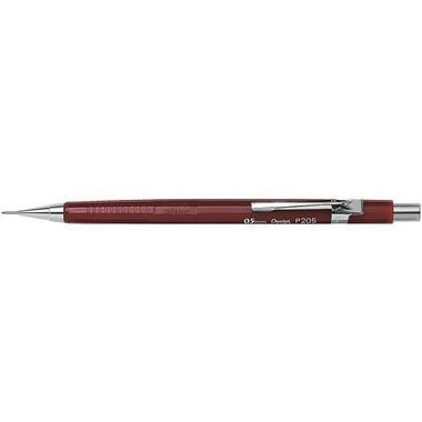 PENTEL Pencil retract. 0.5mm P205 - B red with eraser