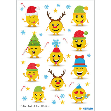 HERMA Sticker Weihnachten 15234 bunt 11 Stück/1 Blatt