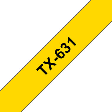 PTOUCH Band, laminiert schwarz/gelb TX-631 PT-8000 12 mm