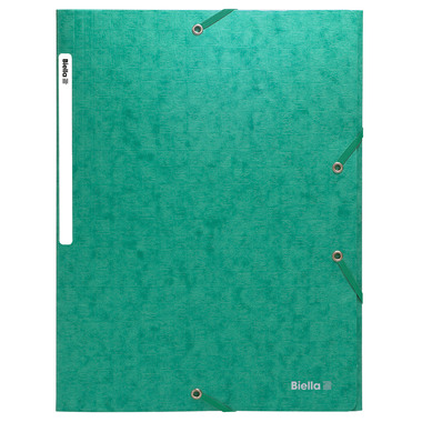 BIELLA Dossier ferm. Élastique A4 17840030U vert, 590gm2 220 flls.