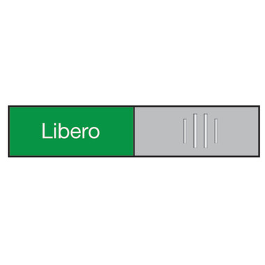 BEREC Türschild 27,4x102mm 314.083 Alu, Libero-Occupato