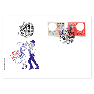 First-day cover «Pro Patria – Culture of dialogue» Set (2 stamps, postage value CHF 2.00+1.00) on first-day cover (FDC) C6