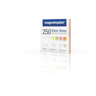 MAGNETOPLAN Static Notes 100x100mm 11250110 ass. 250 Stück