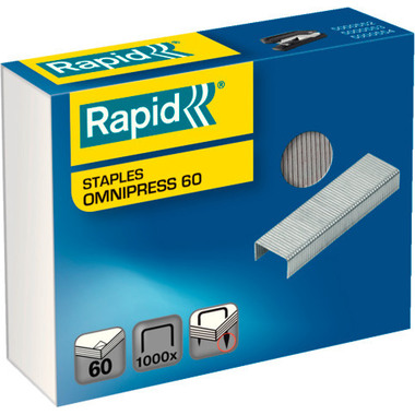 RAPID Graffette Omnipress 60 5000561 zincato 1000 pezzi