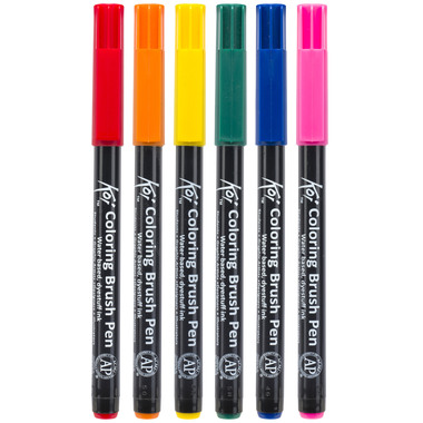 SAKURA Brush Pen Sakura XBR6B1 Set, 6 colori