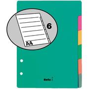 BIELLA Répertoires carton couleur A5 46052600 6 pcs. 