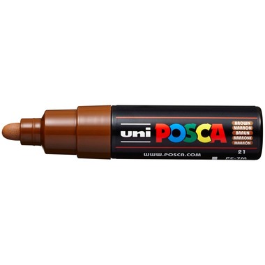 UNI-BALL Posca Marker 4.5-5.5mm PC-7M BROWN braun, Rundspitze