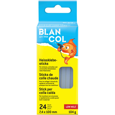 BLANCOL Glue sticks KIDS 32410 7.4x100mm, rotondo 24 pezzi