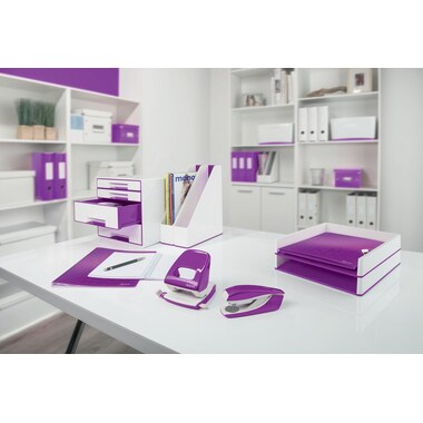 LEITZ Bürolocher NewNeXXt Metall 50081062 violett für 30 Blatt