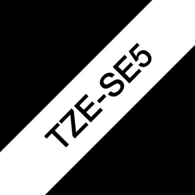 PTOUCH Sicherheitband schwarz/weiss TZE-SE5 zu PT 24 mm