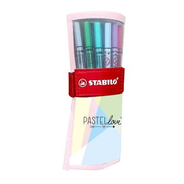 STABILO Rollerset Pen 68 1mm 6825-09-01CH Pastellove 25 Stück