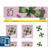 Timbres CHF 0.85 «Trèfle», Feuille de 10 timbres Feuille Manifestations spéciales, autocollant, non oblitéré