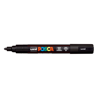 UNI-BALL Posca Marker 1,8-2,5mm PC-5M BLACK nero