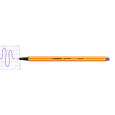 STABILO Penne fibra point 88 0.4mm 88/10 10 colori ass.