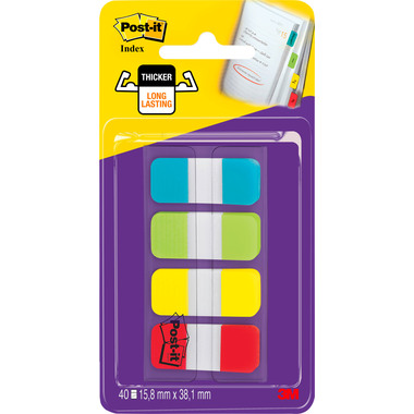 POST-IT Index Strong 16x38mm 676-ALYR 4 couleurs 4x10 pcs.