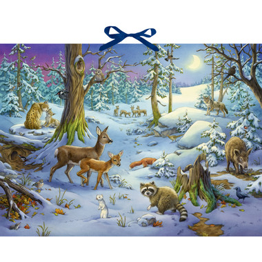 COPPENRATH Adventskalender 52x38cm 72257 Hört ihr die Tiere im Wald