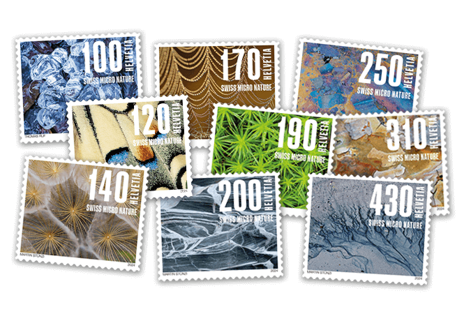Briefmarken Serie Naturmuster