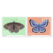 Stamps Series «EUROPA – Endangered national wildlife» Set (2 stamps, postage value CHF 2.00), gummed, mint