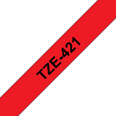 PTOUCH Band, laminiert schwarz/rot TZe-421 PT-1280VP 9 mm