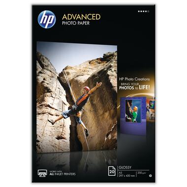 HP Advanced Glossy Photo Pap. A3 Q8697A InkJet 250g 20 fogli