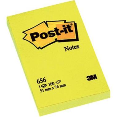 POST - IT Note 51x76mm 656GE jaune / 100 feuilles