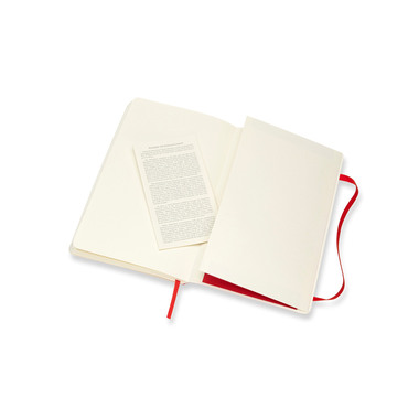 MOLESKINE Taccuino L/A5 854658 in bianco,Soft Cover,scarlet