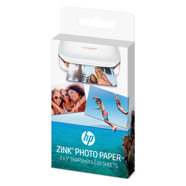 HP ZINK Photo Paper 5x7,6 cm HPIZ2X320 Sticky-Backed 20 Blatt