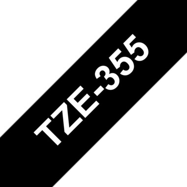 PTOUCH Ruban, laminé blanc/noir TZe-355 PT-2450DX 24 mm