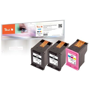 Peach Spar Pack Plus Druckköpfe kompatibel zu HP No. 300, CC640EE, No. 300 color, CC643EE