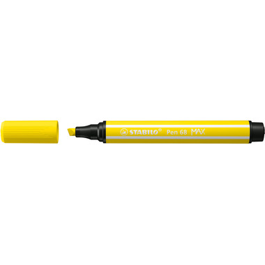STABILO Penna Fibra 68 MAX 2+5mm 768/24 giallo limone