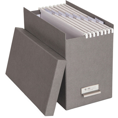 BIGSO BOX OF SWEDEN Boîte Dossiers 15859400 8 dossiers suspendus,gris