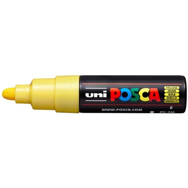 UNI-BALL Posca Marker 4.5-5.5mm PC-7M YELLOW gelb, Rundspitze