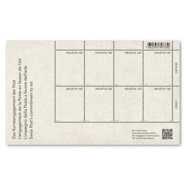 Stamp CHF 1.00 «Swiss Post art collection», Sheetlet with 8 stamps Sheet&nbsp;Swiss Post art collection, self-adhesive, mint
&nbsp;