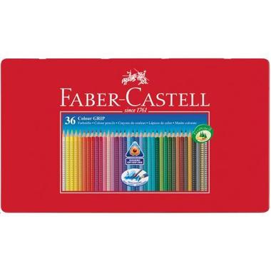 FABER - CA. Farbstifte Colour Grip 112435 36 Farben Metalletui
