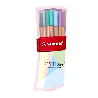 STABILO Rollerset Point 88 0.4mm 8825-09-01CH Pastellove 25 Stück