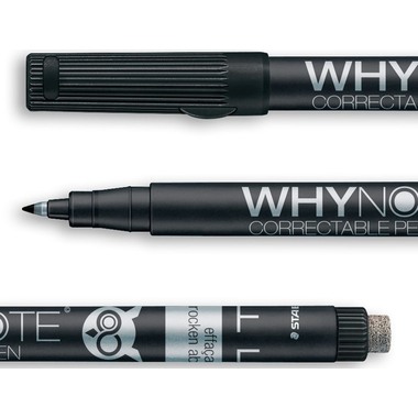 WHYNOTE Stift WNPEN001 schwarz, korrigierbar