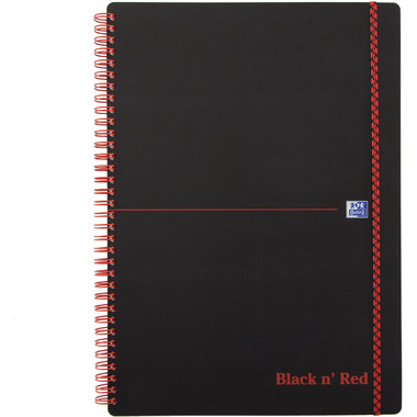 OXFORD Buch Black 'n Red A4 400047654 quadrillé, 90g 70 flls.
