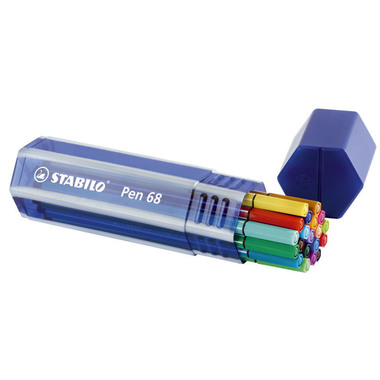 STABILO Stylo Fibre Pen 68 1mm 6820-1 20 couleurs Big Pen