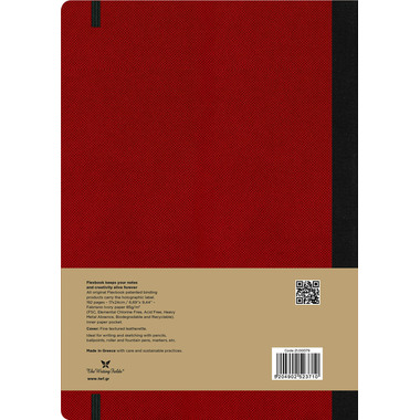 FLEXBOOK Carnet de notes Adventure 21.00079 ligné 17x24cm red