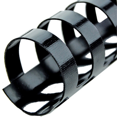 GBC Plastikbindrücken 19mm A4 4028601 schwarz, 21 Ringe 100 Stück