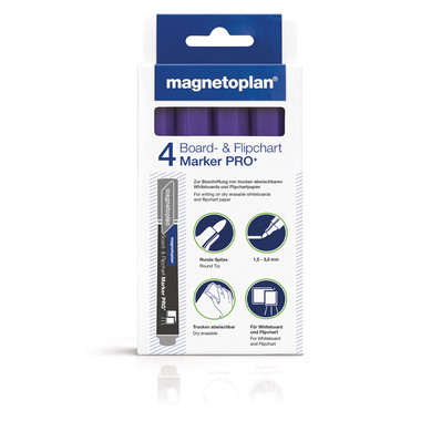 MAGNETOPLAN Marker Comb. Pro+ 1228119 viola 4 pezzi