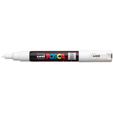 UNI-BALL Posca Marker 0.7mm PC-1M WHITE blanc